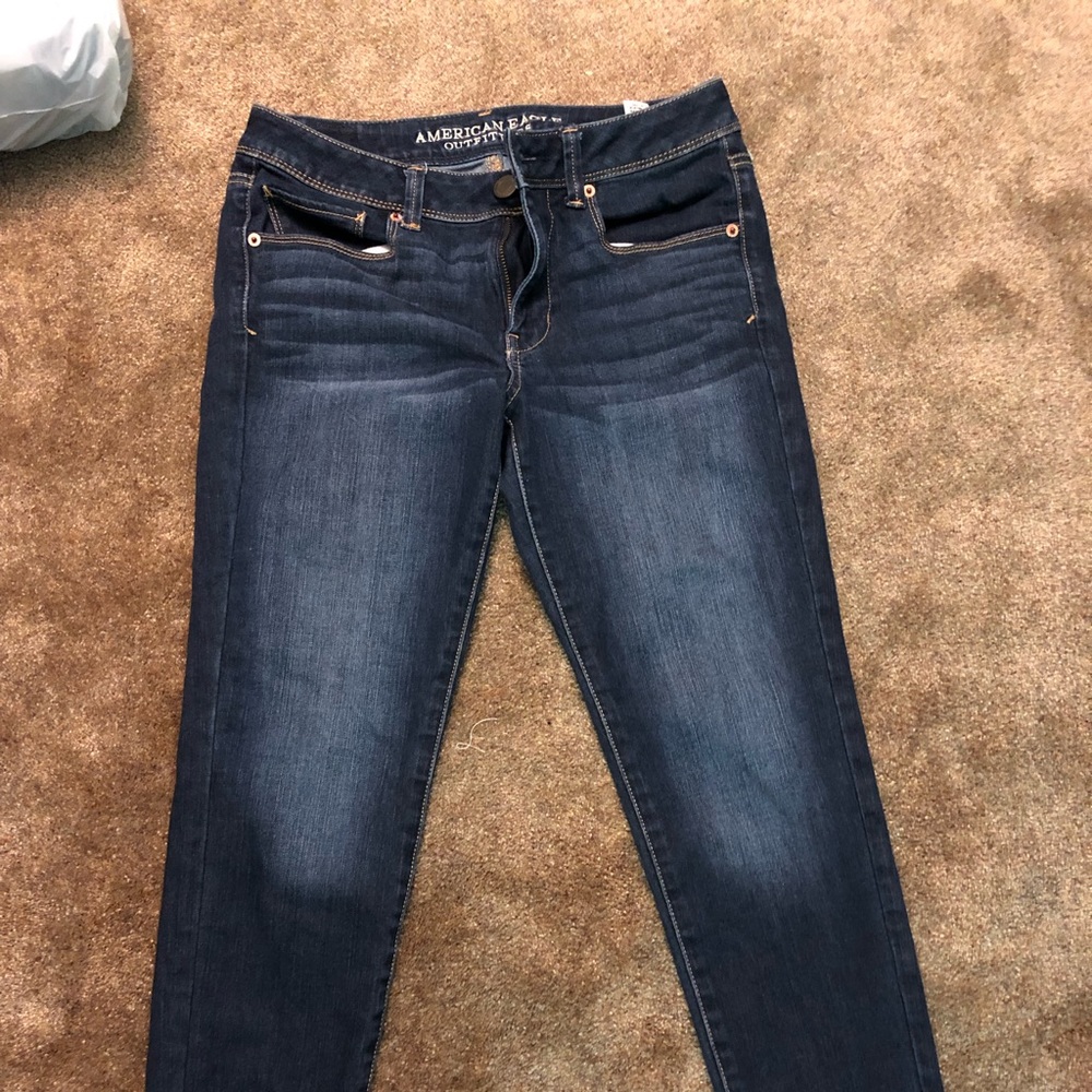 AE super skinny jeans short length